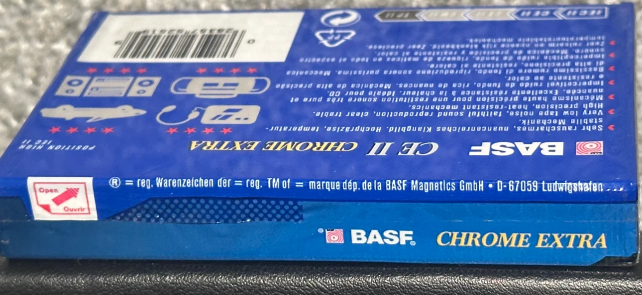 BASF CE II Chrome Extra 90 Minute Cassette Tape - photo 3