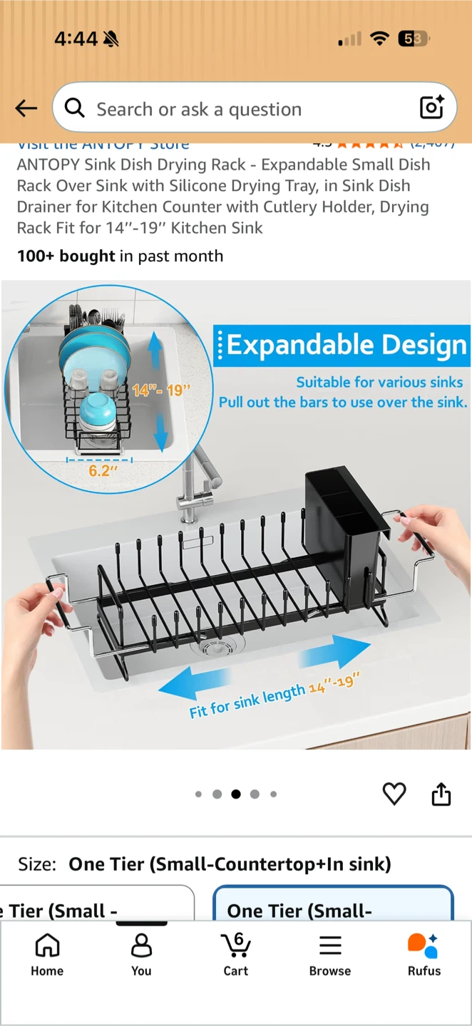 ANTOPY Expandable Kitchen Dish Drying Rack - photo 3
