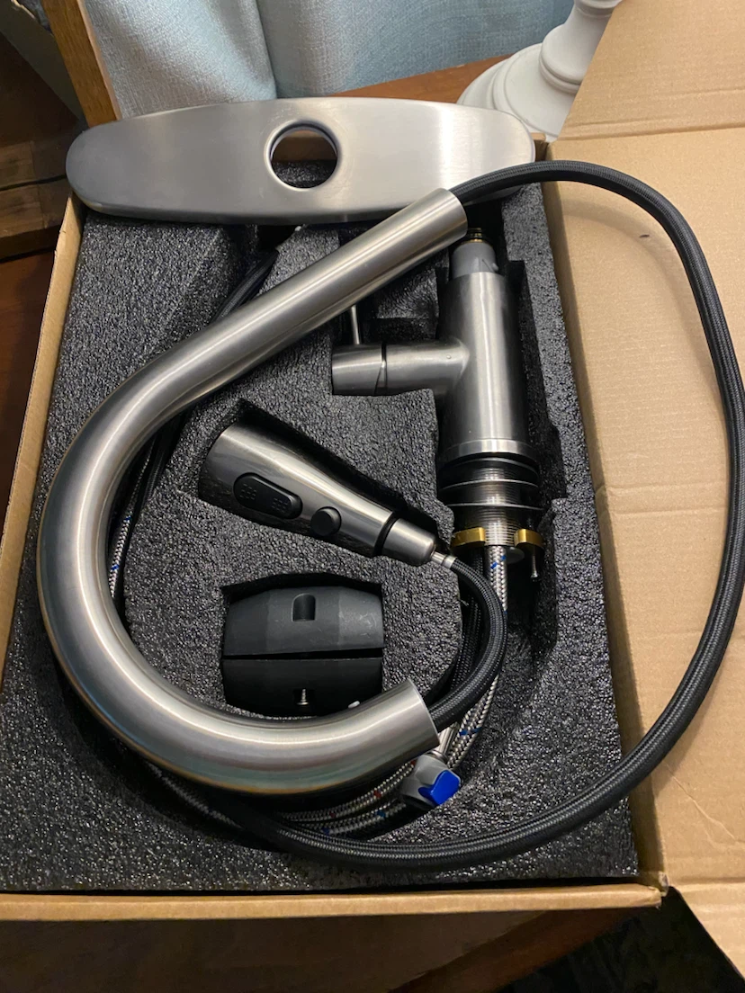 Brushed Nickel Kitchen Faucet with Pull-Down Sprayer - photo 2