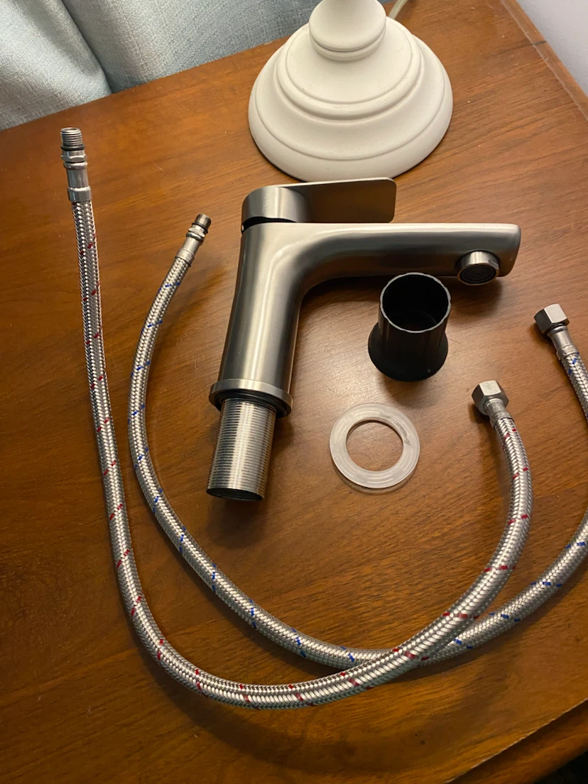 Brushed Nickel Bathroom Sink Faucet - photo 2