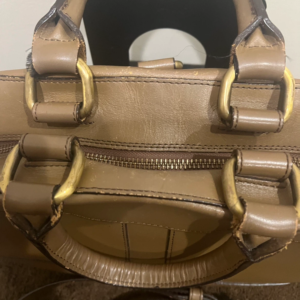 Authentic Burberry Leather Satchel Bag - photo 3