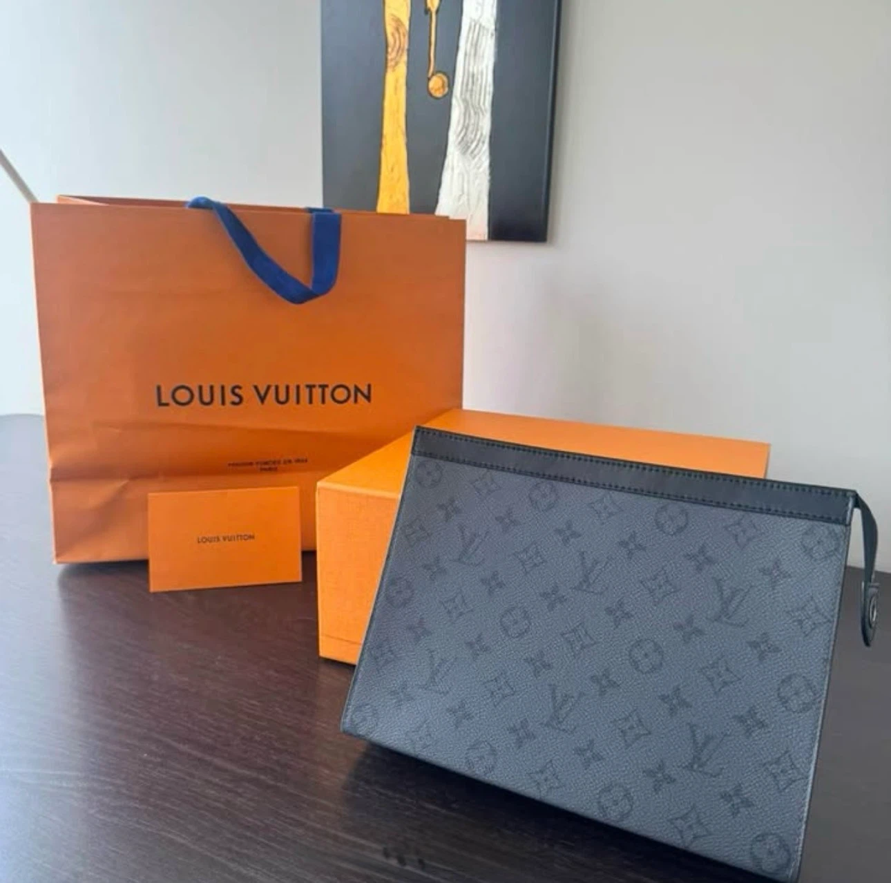 Louis Vuitton Monogram Eclipse Pouch