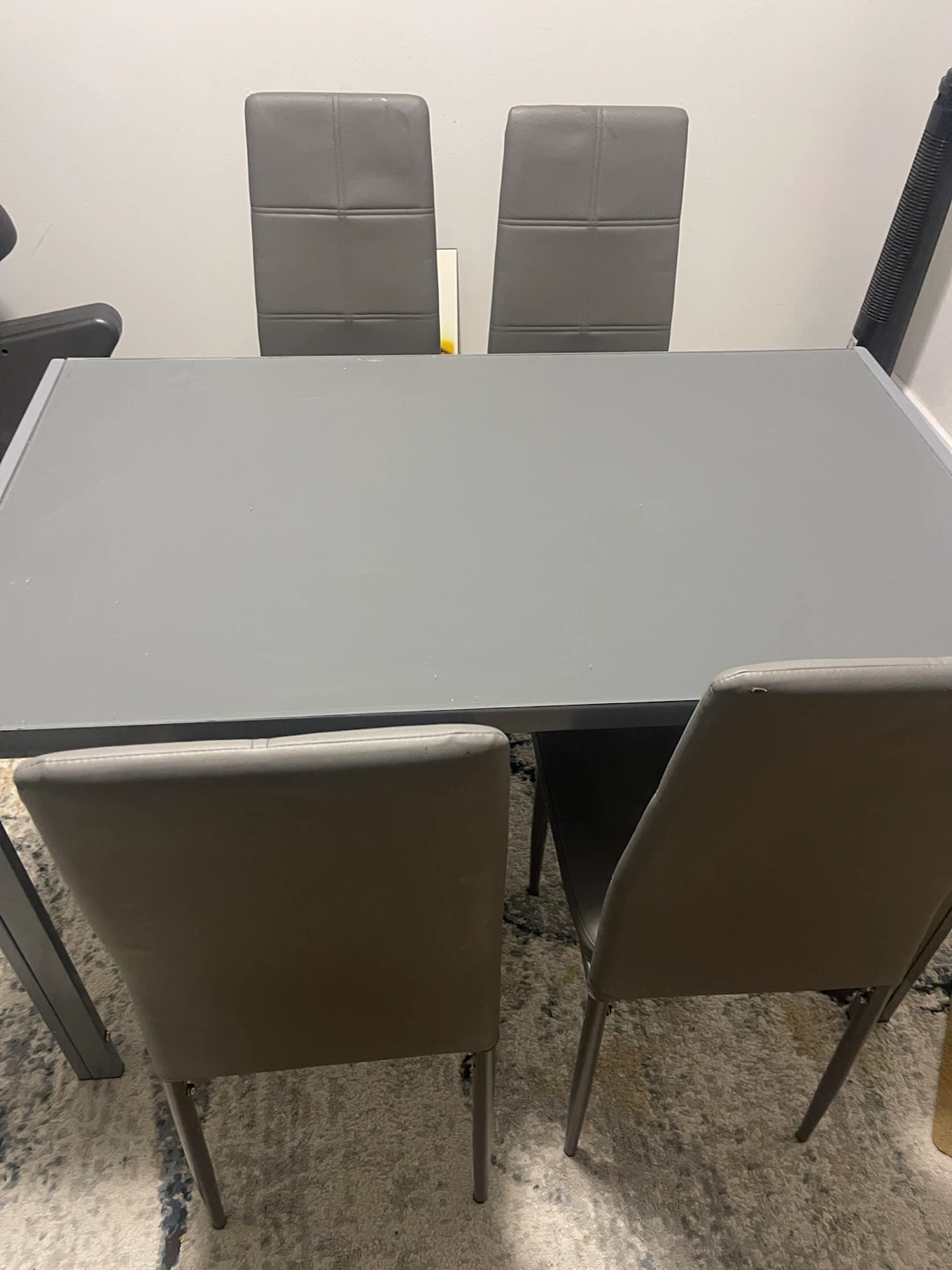 Grey Dining Table and 4 Chairs - photo 2