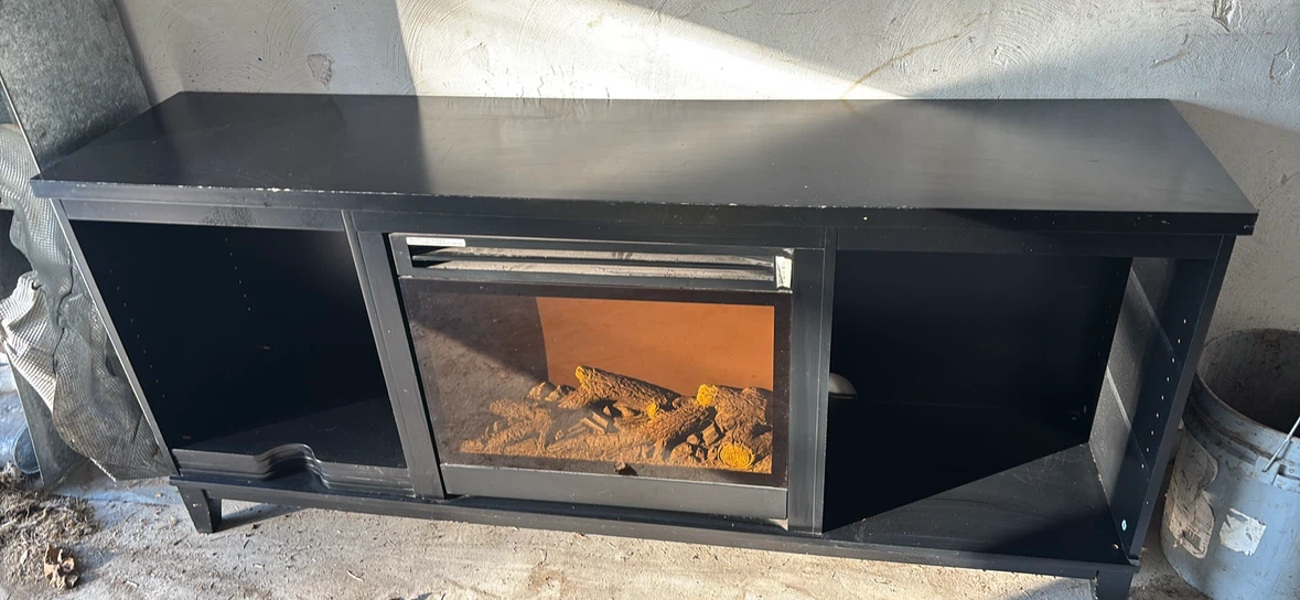 Fire place tv stand