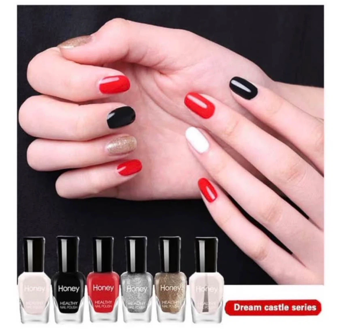 Non Toxic Nail Polish Set - 6 bottles - photo 3