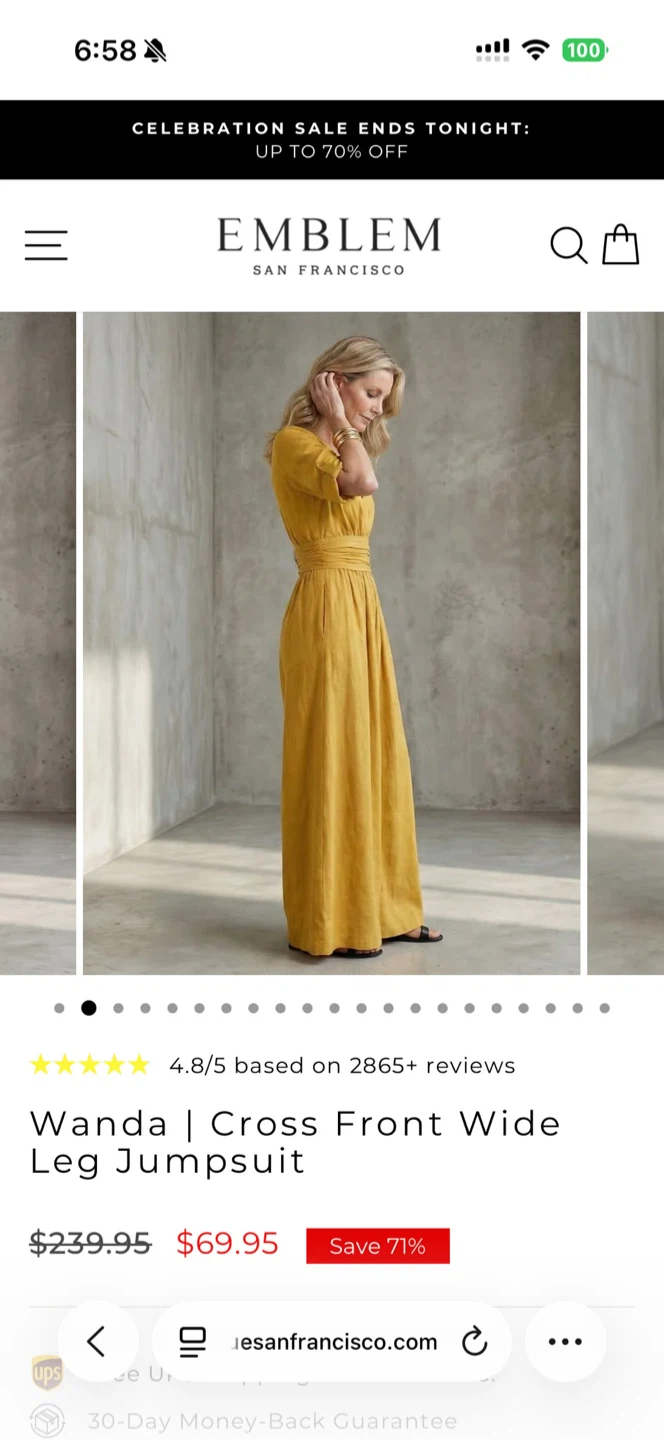 Emblem San Francisco Wanda Jumpsuit