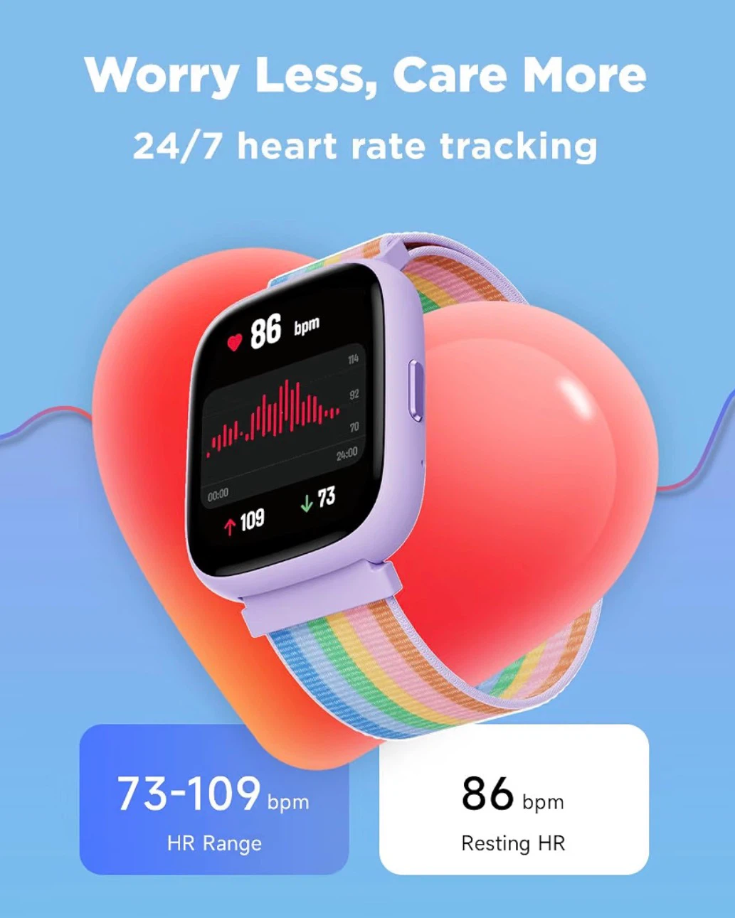 BIGGERFIVE Smart Watch for Kids, 1.8" Fitness Tracker Watch - photo 4
