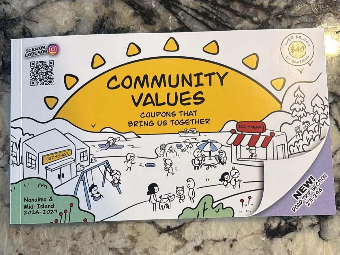 Community Values Nanaimo & Mid-Island Coupon Book 2026-2027