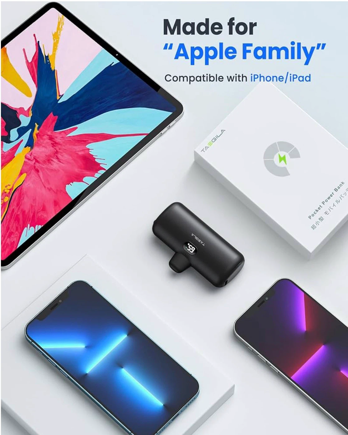 Taegila Small Portable iPhone Charger 5000mAh - photo 3