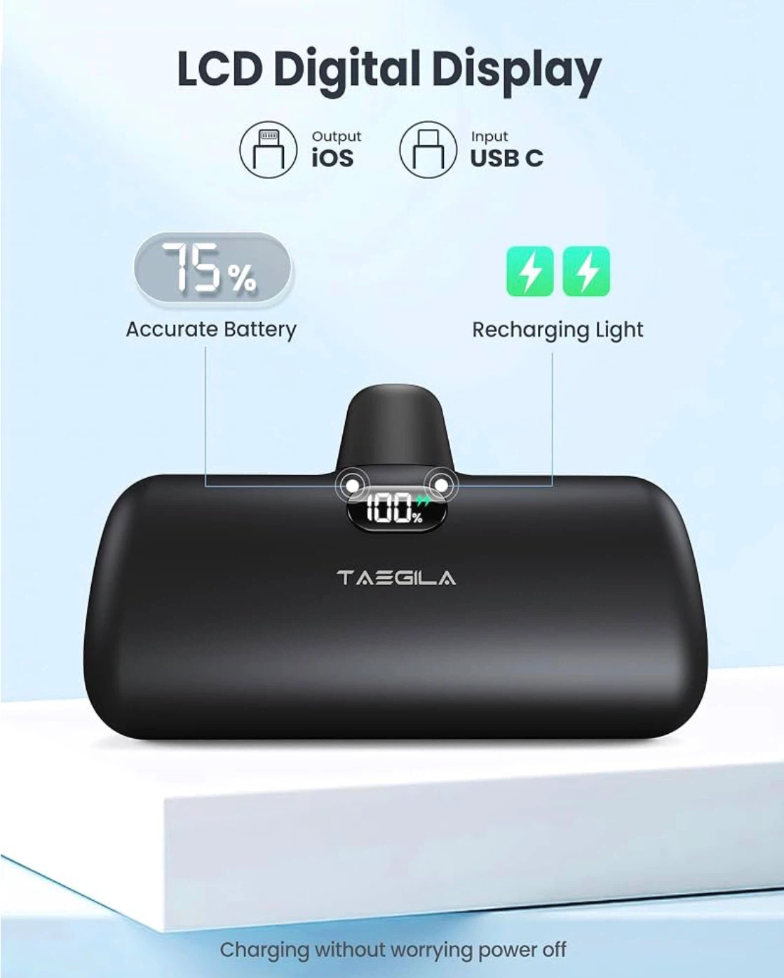 Taegila Small Portable iPhone Charger 5000mAh - photo 4