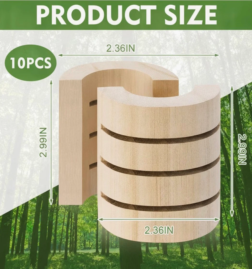10 Pcs Termite Bait Station Monitoring Wood Replacement Insert - photo 2