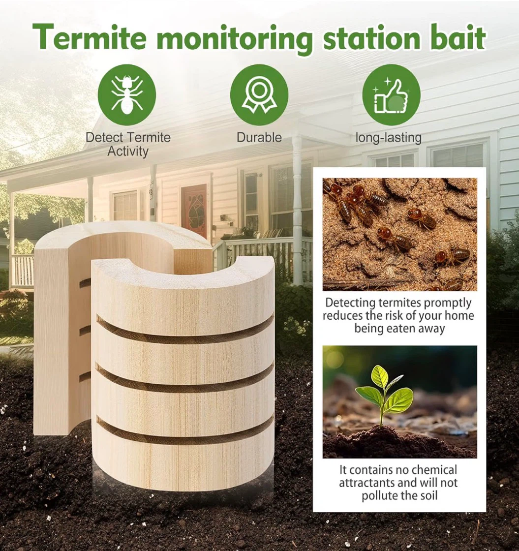 10 Pcs Termite Bait Station Monitoring Wood Replacement Insert - photo 3
