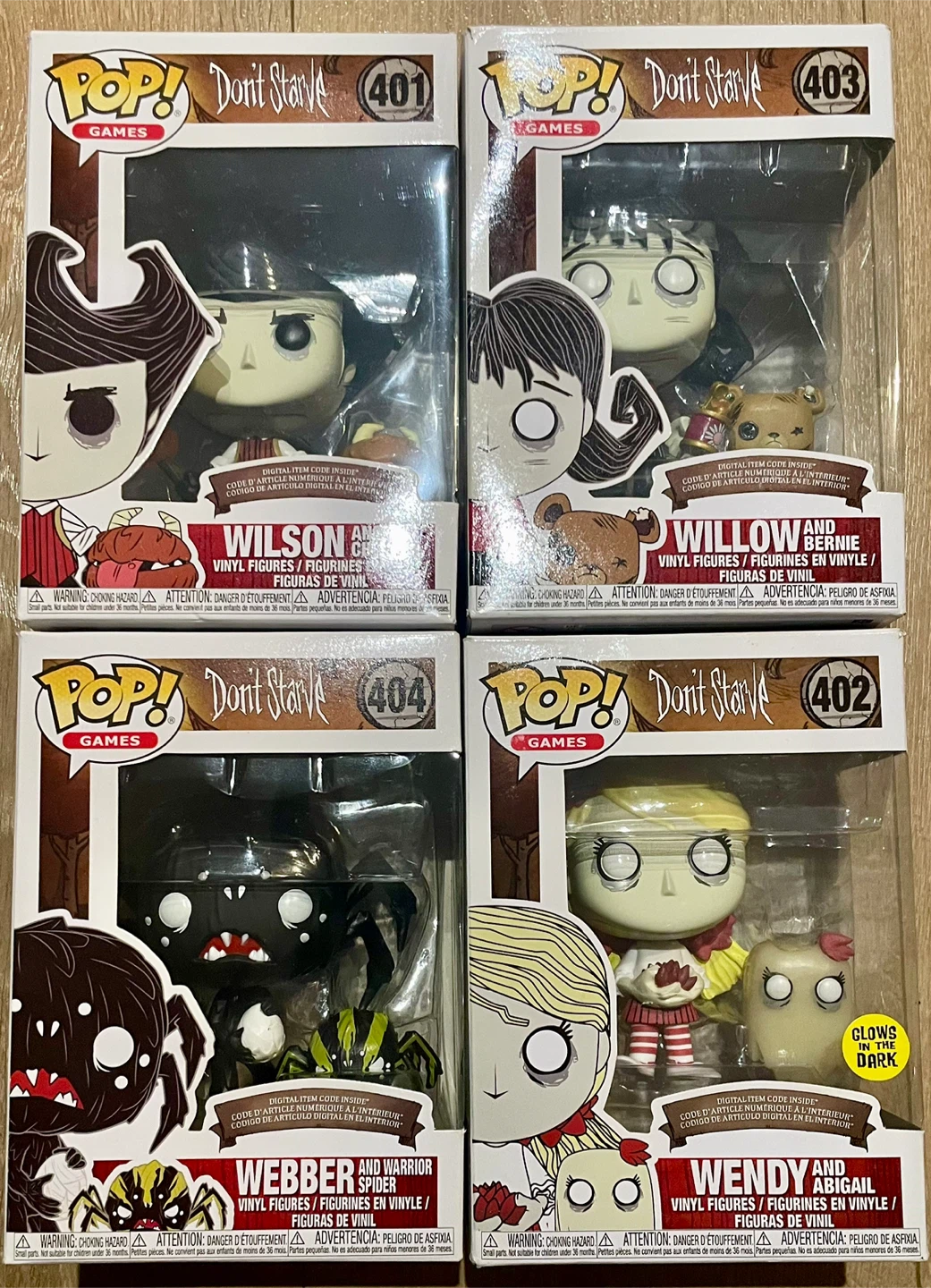 Funko Pop Don't Starve Figures Set of 4