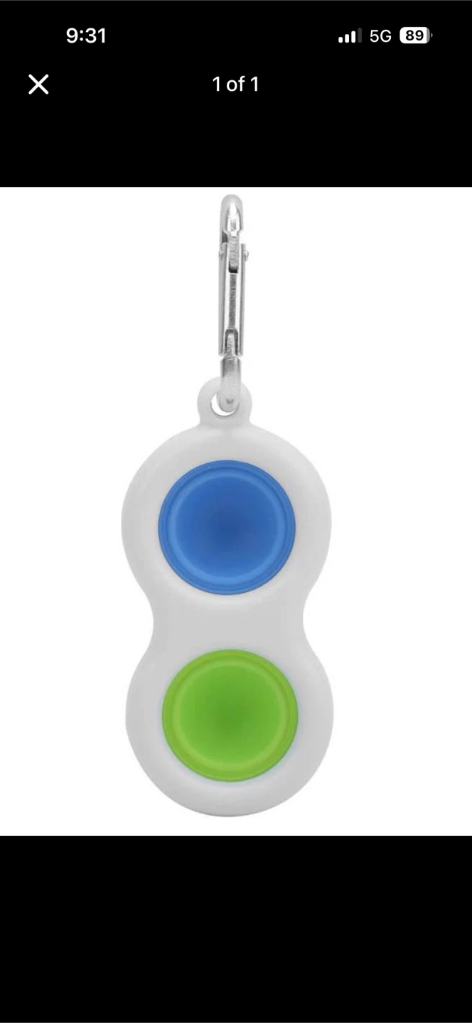 Push Bubble Keychain