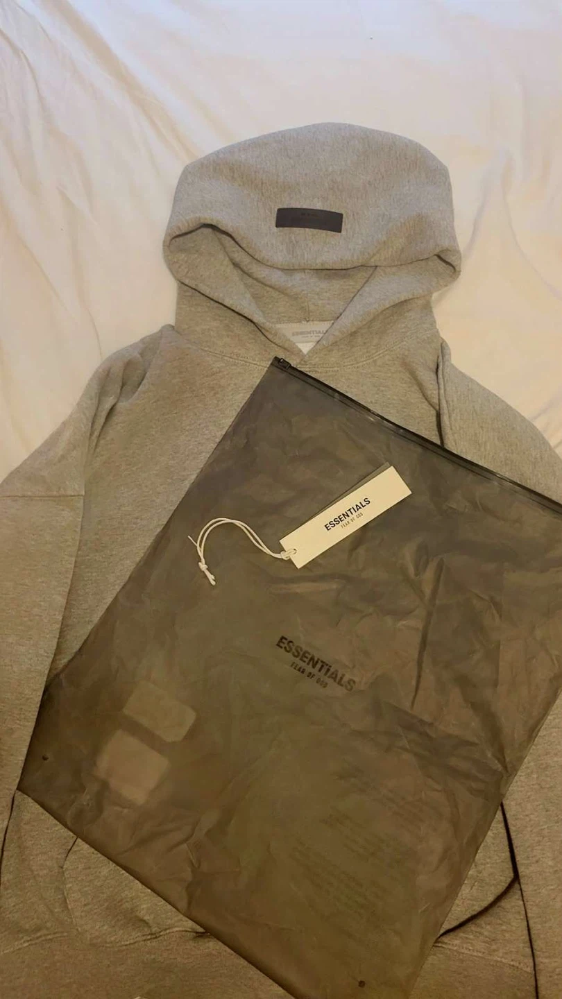 Small Essentials Dark Oatmeal Hoodie
