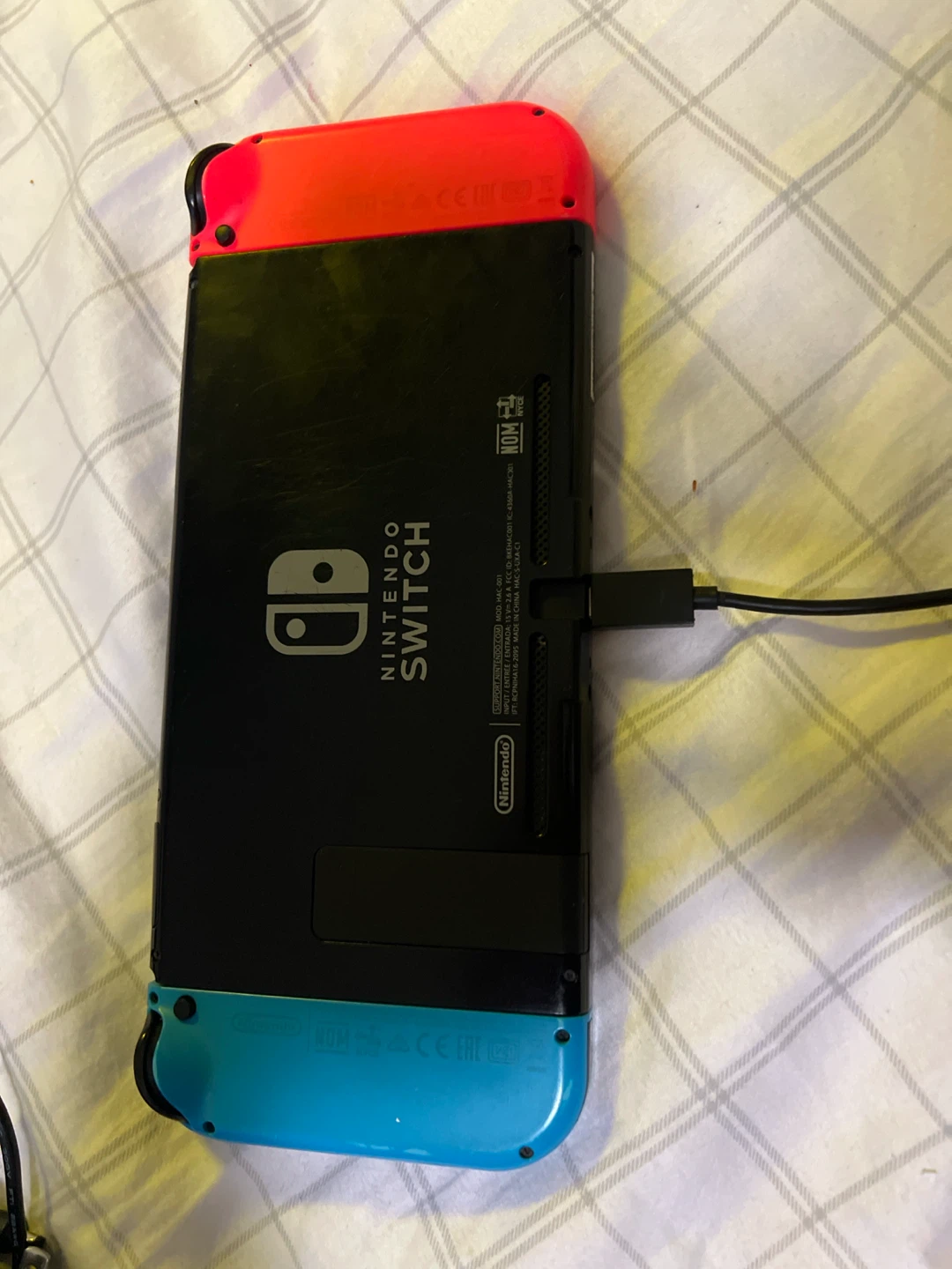 Nintendo Switch Console with Neon Joy-Cons - photo 2