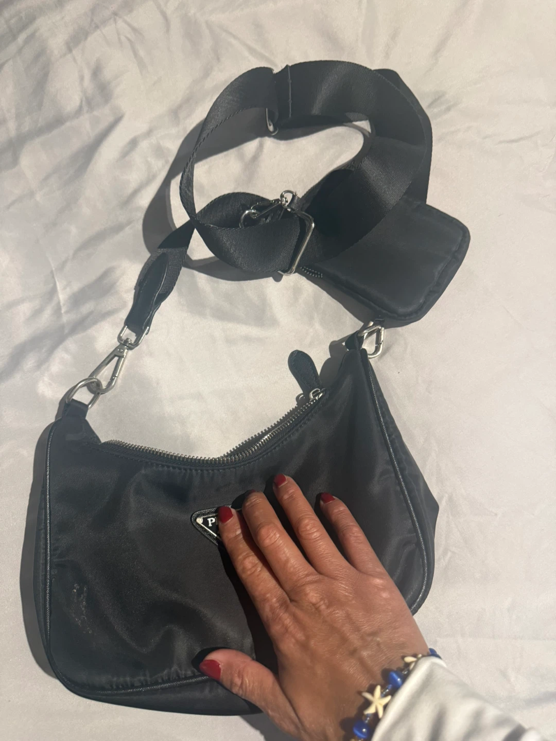 P  Nylon Shoulder Bag
