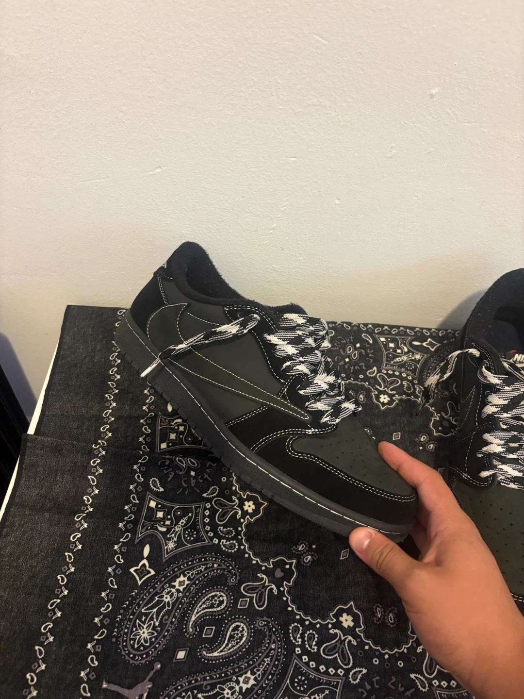 Nike x Travis Scott Air Jordan 1 Low Black - photo 2