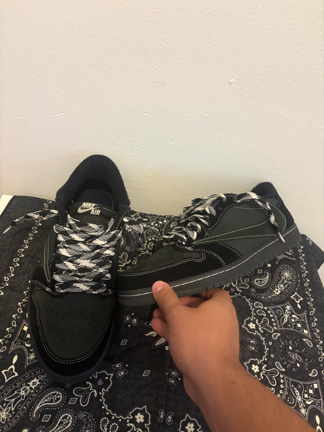 Nike x Travis Scott Air Jordan 1 Low Black - photo 3