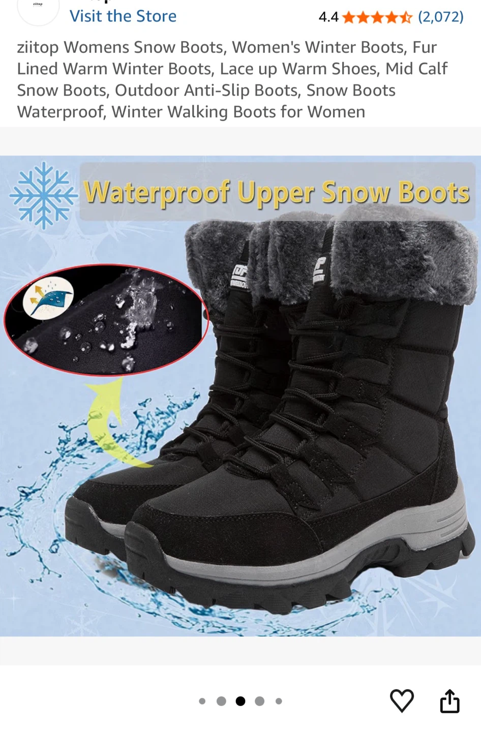 Ziitop Women's Winter Snow Boots - photo 3