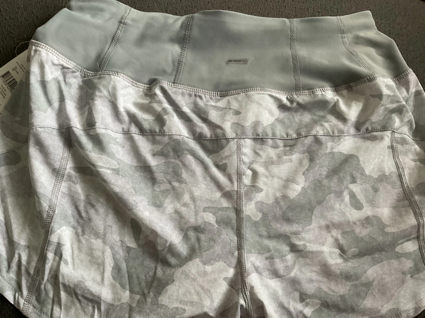 Athletic Works High Rise Knit Shorts - Grey Camo, Size Medium - photo 3