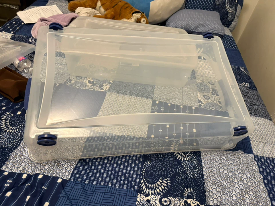 Sterilite 47L Wheeled Underbed Storage Box - photo 2