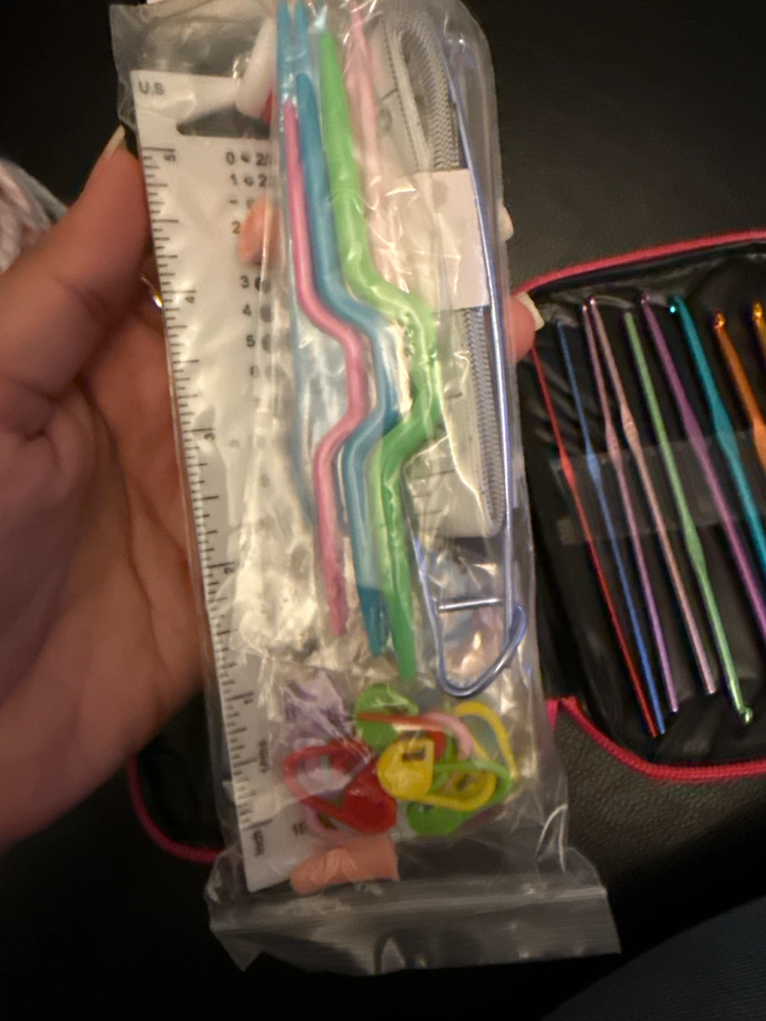 Anpro Crochet Hook Set with Yarn - photo 2