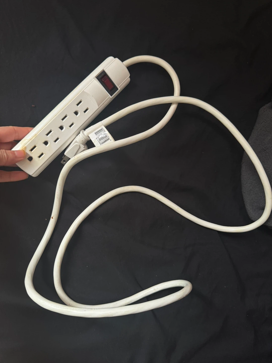 White 6-Outlet Power Bar - photo 2