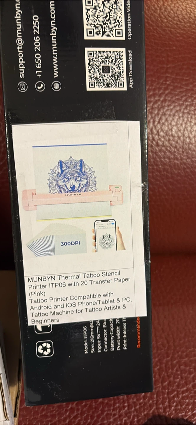 MUNBYN Thermal Tattoo Stencil Printer ITP06