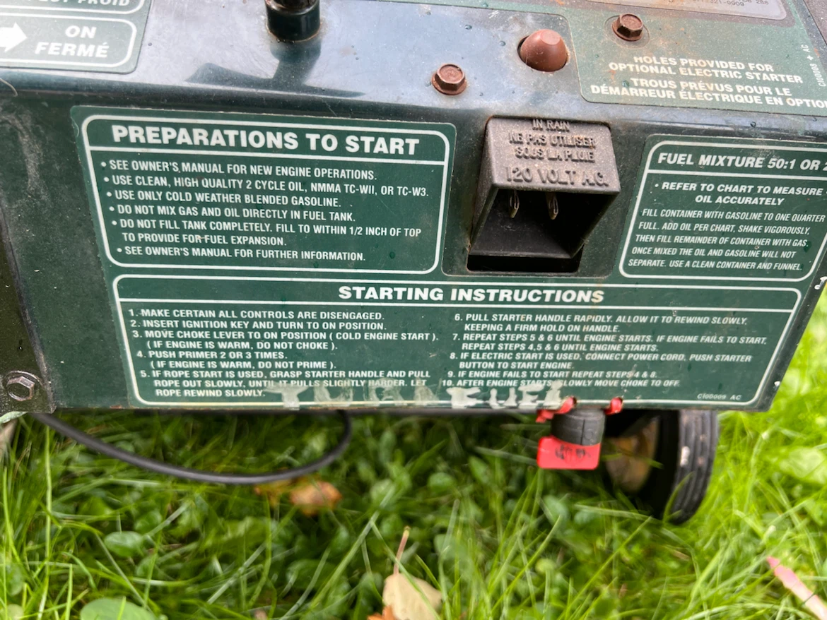Mastercraft 5HP Snow Blower - photo 3