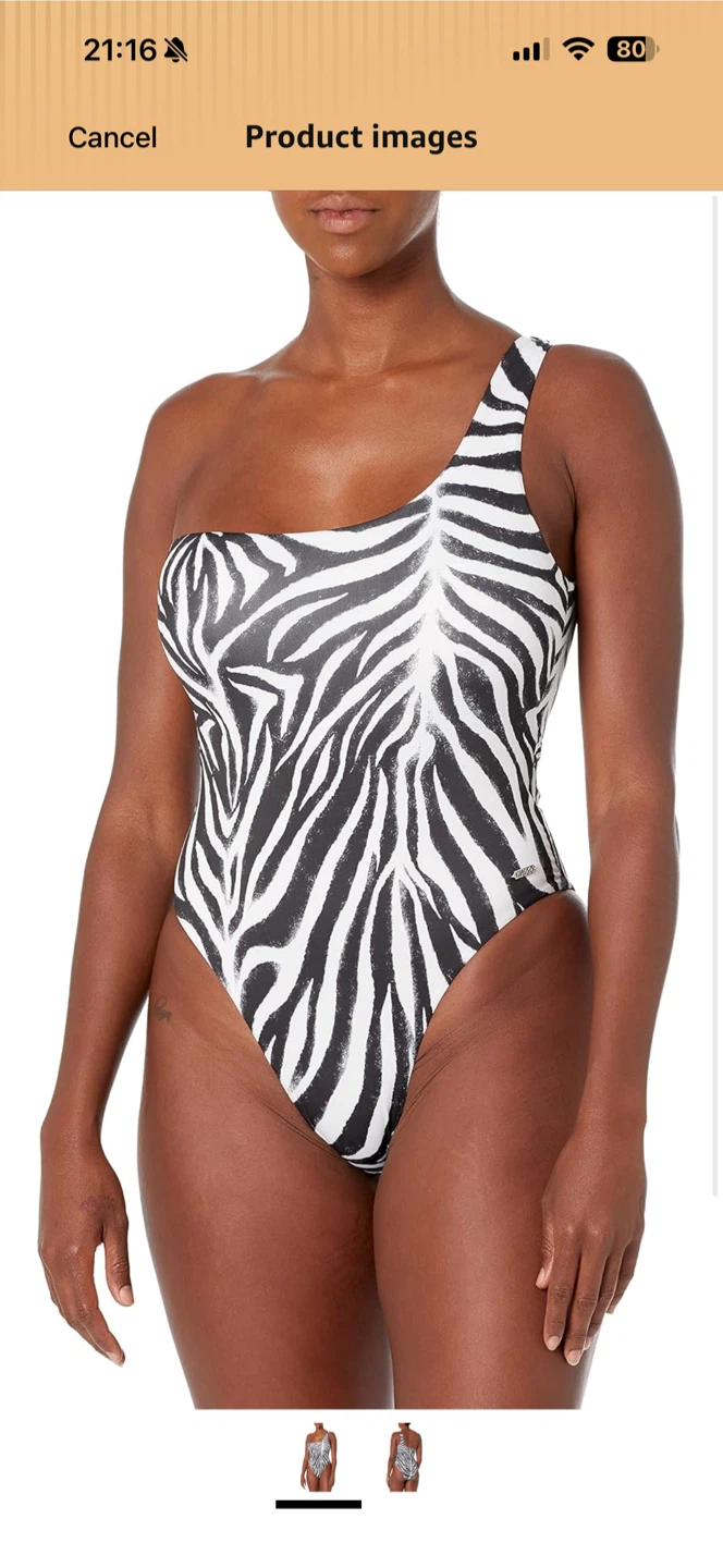 HUGO Zebra Print One-Piece Swimsuit SIZE L - photo 2