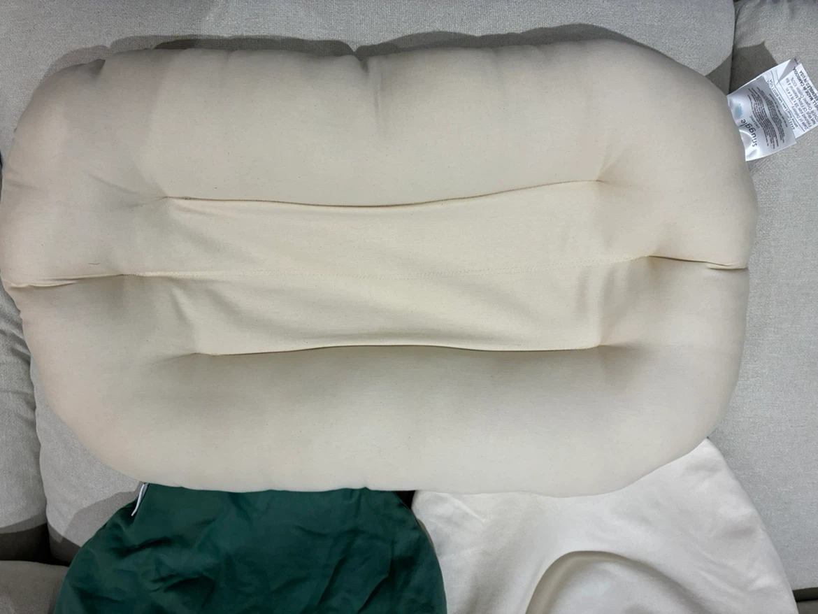 Original Snuggle Me Infant Lounger + 2 Covers — Natural & Moss - photo 2