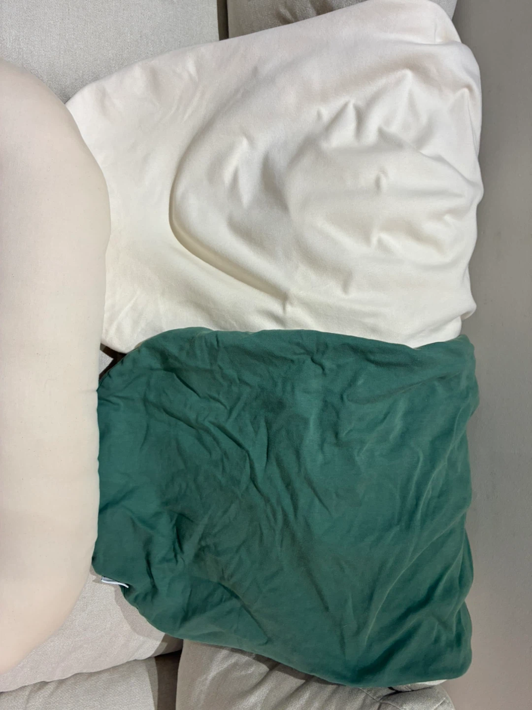 Original Snuggle Me Infant Lounger + 2 Covers — Natural & Moss - photo 3