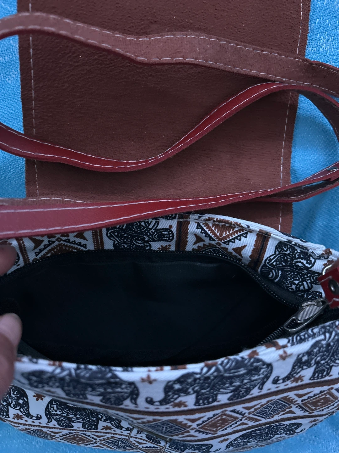 Made In Thailand Elephant Print Crossbody Bag - photo 3