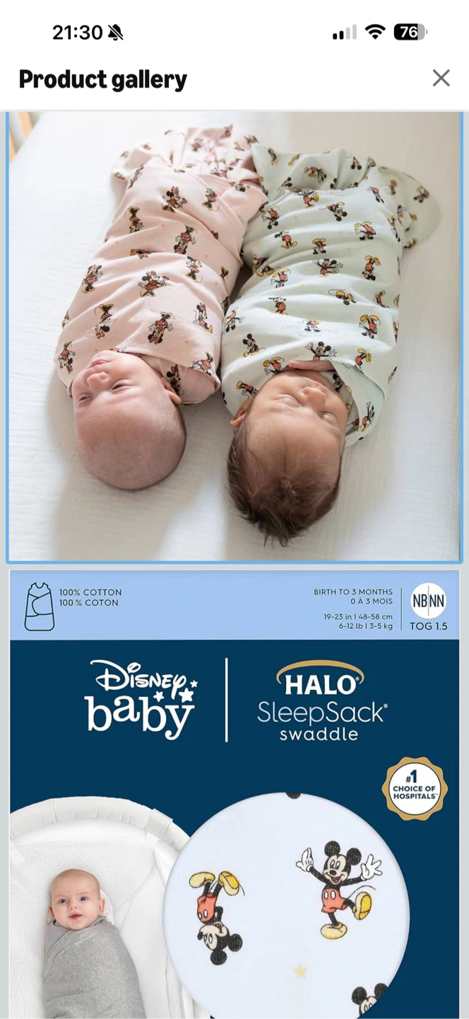 Disney Baby Halo SleepSack Swaddle - photo 2