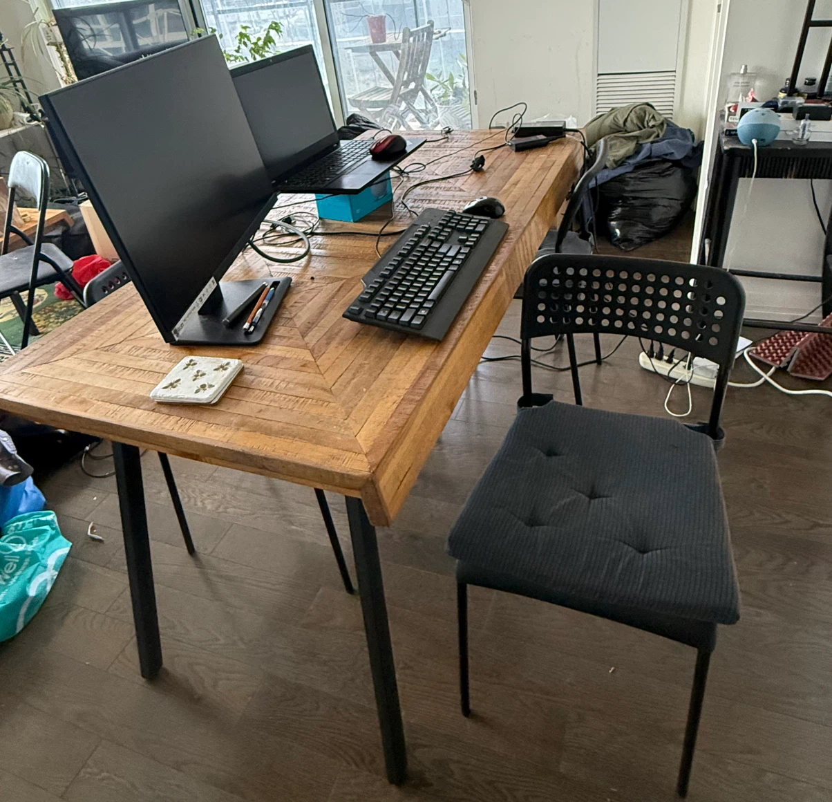Small dining table / work table and 4 chairs - photo 2