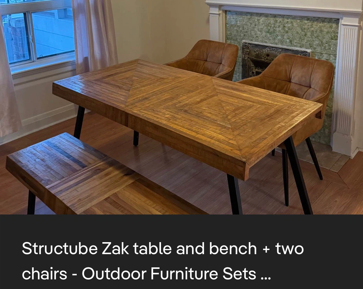Small dining table / work table and 4 chairs - photo 4