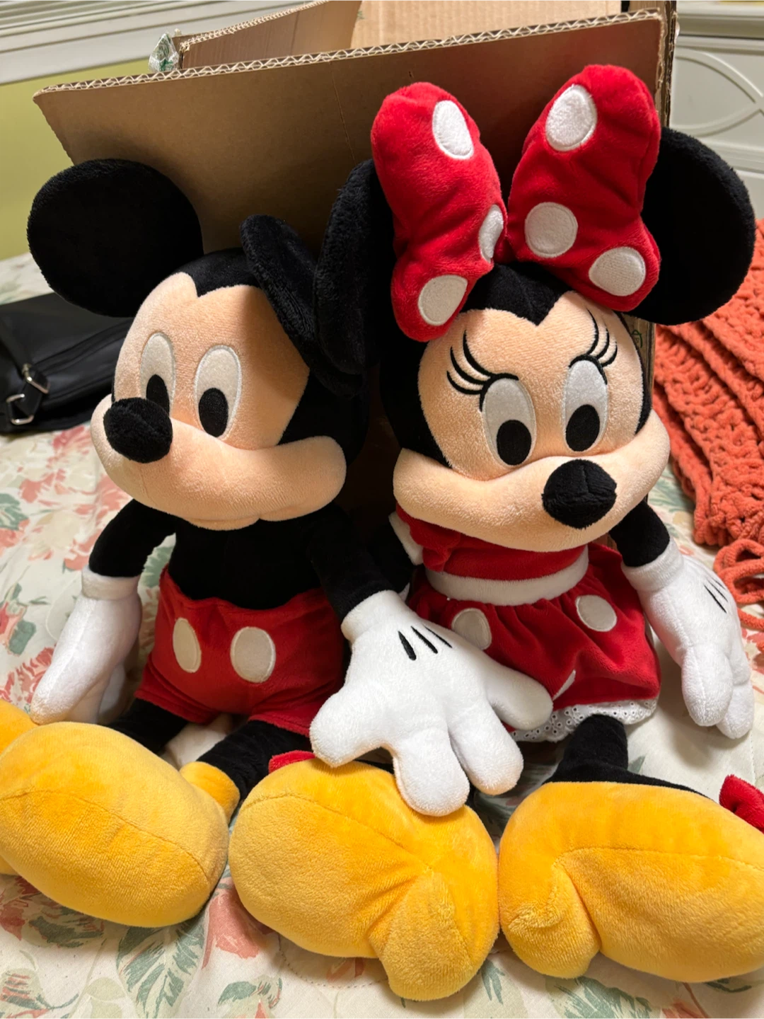 Mickey and Minnie Mouse Plush Toy Set from the Disney store