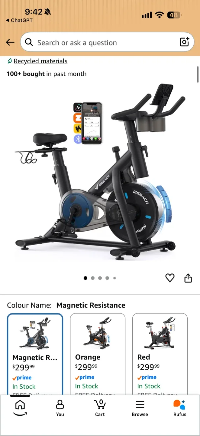 MERACH Stationary Exercise Bike - photo 4
