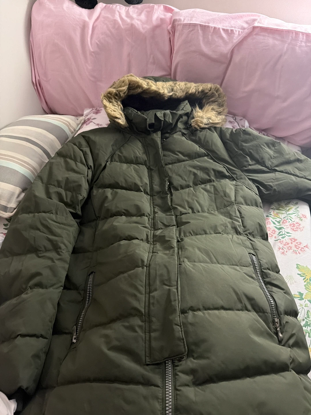 Mountain Warehouse Olive Green Puffer Jacket