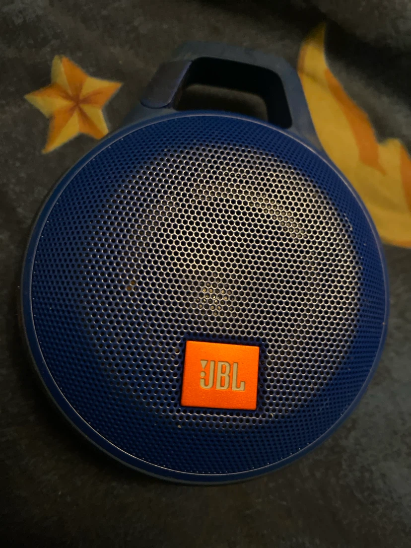 Blue JBL Clip Portable Speaker