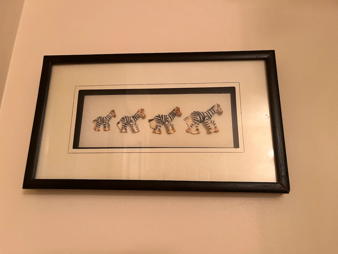 Framed Zebra Art - photo 2