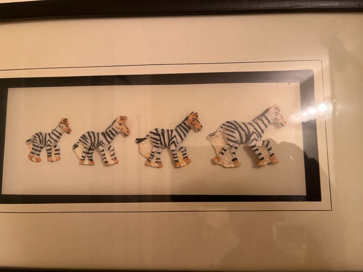 Framed Zebra Art - photo 3