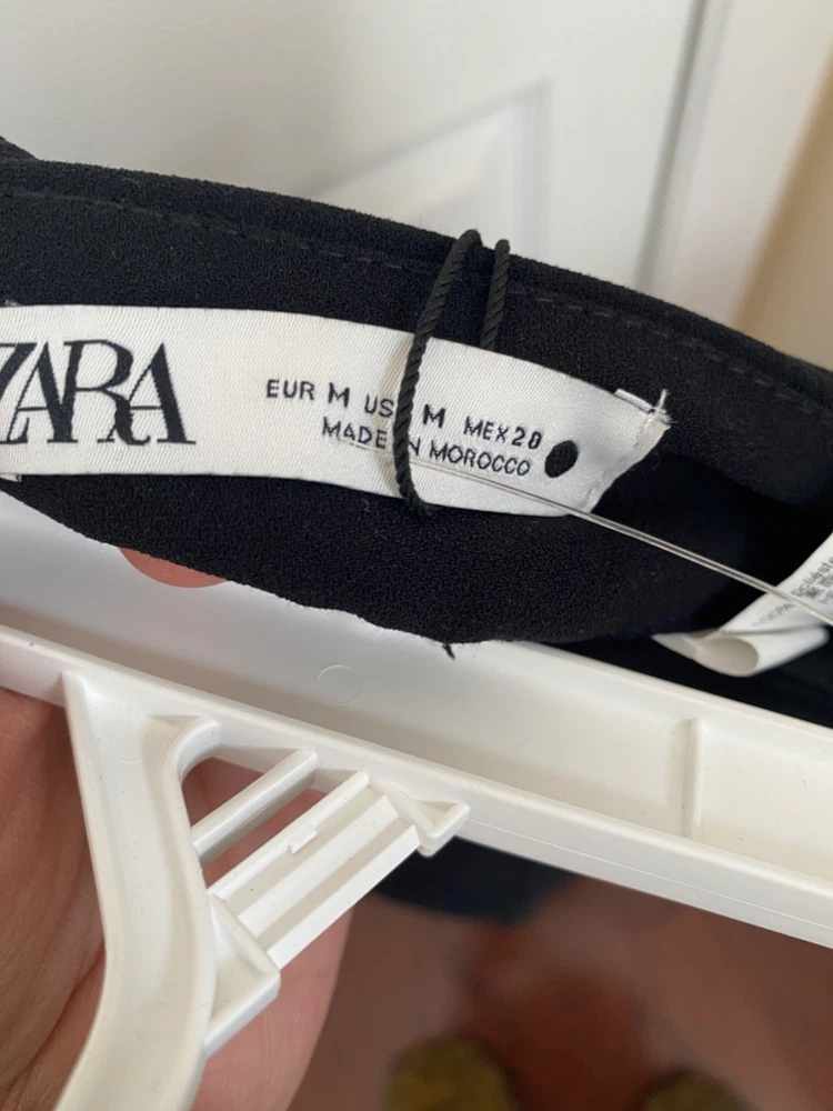 Zara black wide leg trousers - photo 3