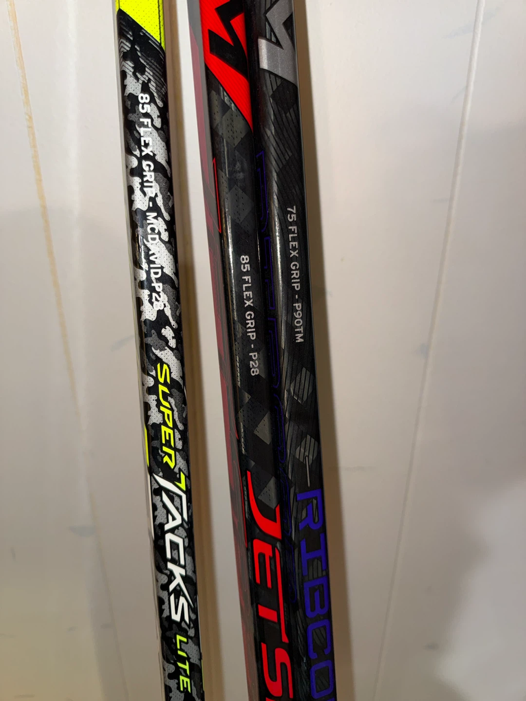 CCM Super Tacks and Ribcor Ice Hockey Sticks