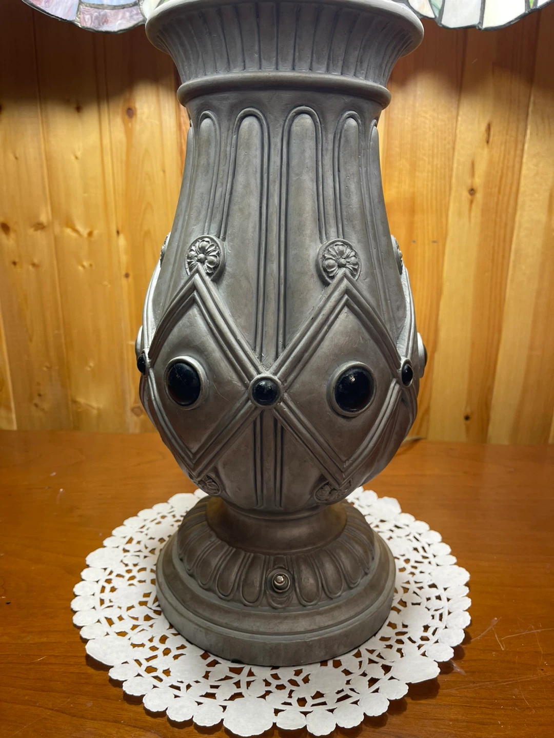 A large gorgeous Tiffany Style stained glass table lamp - photo 5