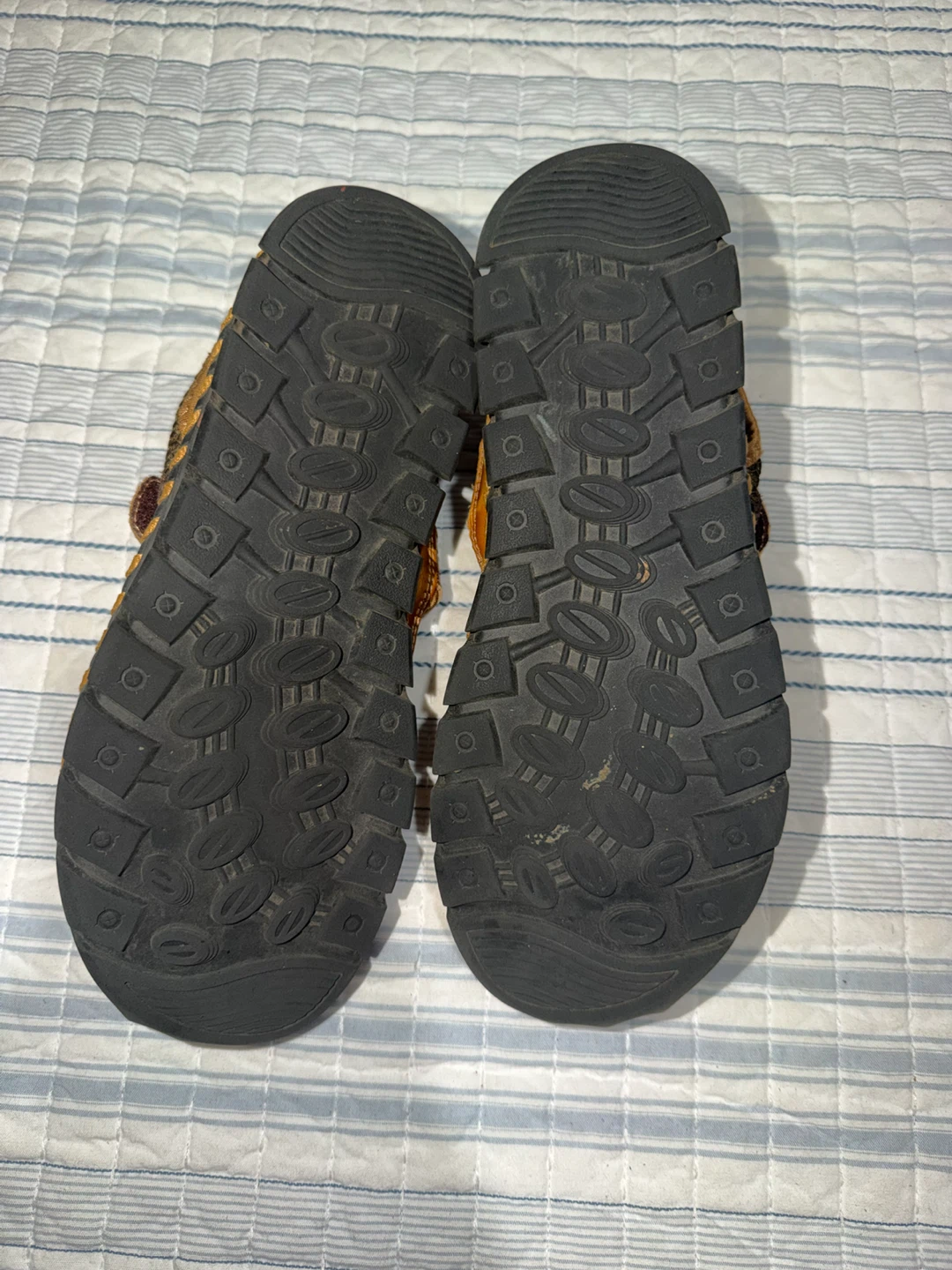 Mens Leather Fisherman Sandals Tan Size 41 - photo 5
