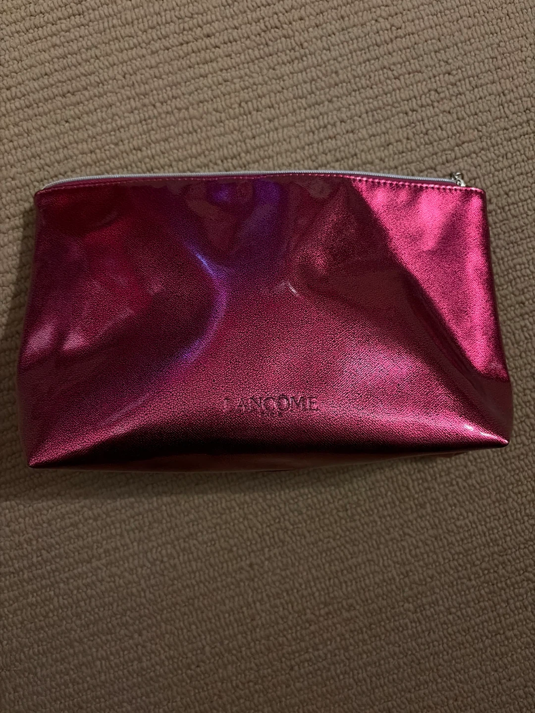 Lancome Metallic Pink Cosmetic Pouch