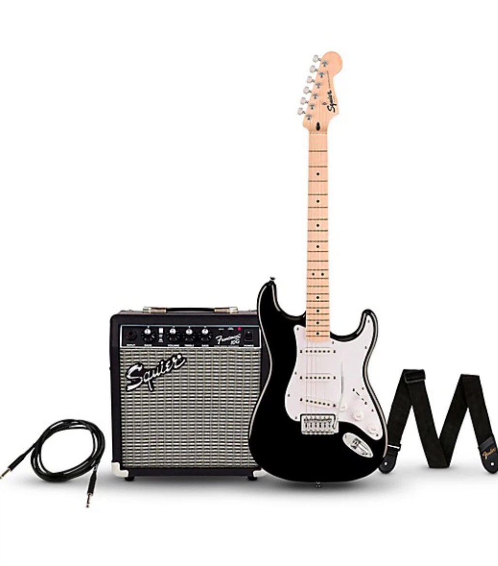 Squier Stratocaster Guitar with Amplifier - photo 3