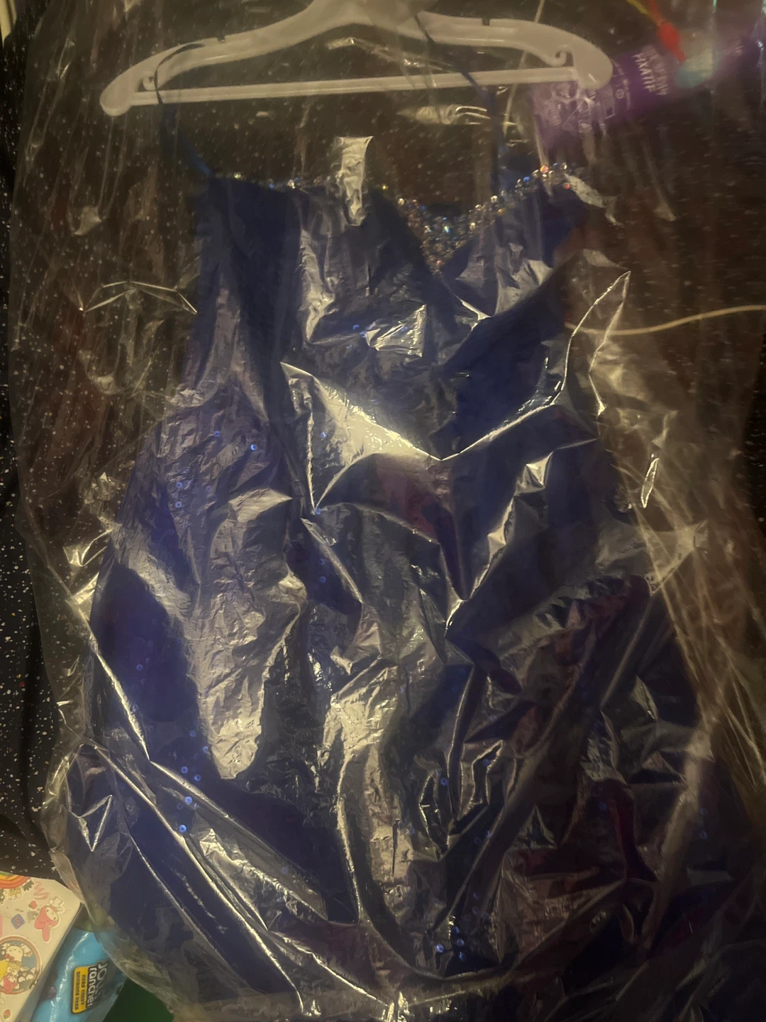 Royal Blue Evening Dress with Sequins - photo 2